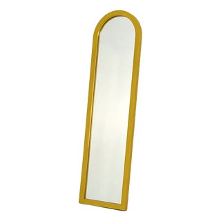 Yellow Frame Mirror by Anna Castelli Ferrieri for Kartell, 1980s For Sale