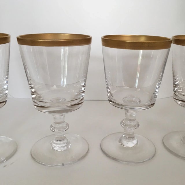 Mid-Century Modern Lenox “Viceroy” Footed Juice Glasses - Set of 4 For Sale - Image 3 of 5