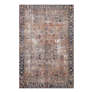 Chris Loves Julia x Loloi Jules Terracotta / Multi 2'-0" x 5'-0" Accent Rug For Sale