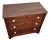 Antique Victorian Marble Topped Three Drawer Dresser Chest For Sale