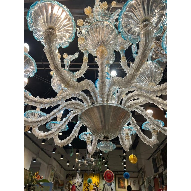 Majestic Rezzonico Murano Chandelier, 1960 For Sale - Image 9 of 17