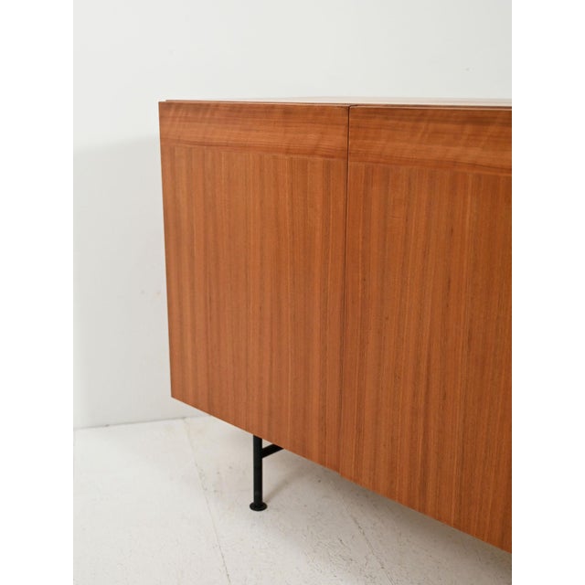 Wood Six-Door Teak Sideboard attributed to Nils Jonsson, 1950s For Sale - Image 7 of 11