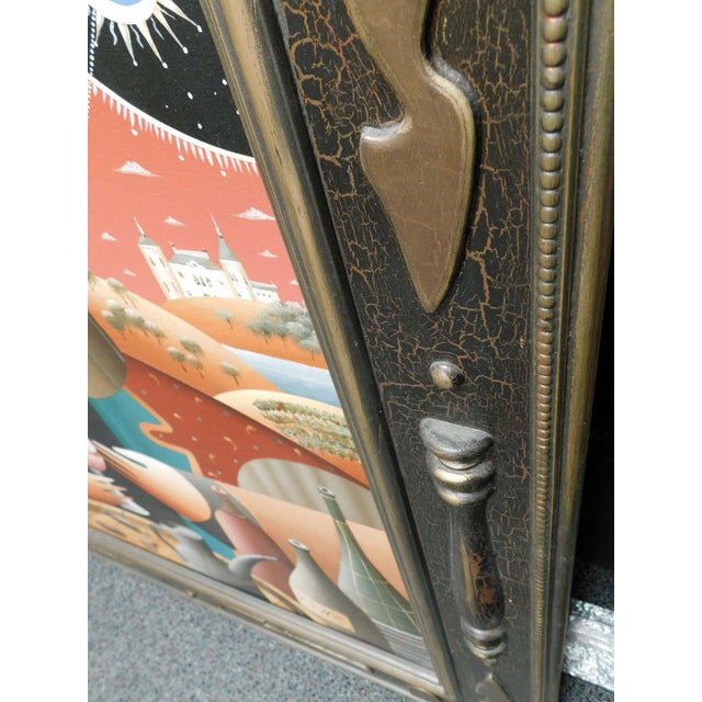 Textile Anton Arkhipov "Fall Bright . The Cosmological Theory" Original Oil on Canvas For Sale - Image 7 of 15