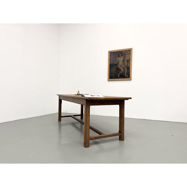 Vintage Farmhouse Dining Table in Oak, 1970s For Sale - Image 16 of 18