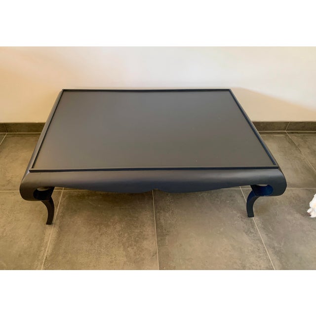 Vintage Midnight Black Chinoiserie Coffee Table For Sale In Phoenix - Image 6 of 6