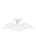 Mid-Century Modern Visual Comfort Studio Jane Semi-Flush Mount Matte White For Sale - Image 3 of 3