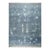 9x12 Blue Hand-Knotted Wool Floating Diamond Motifs Tribal Modern Carpet Rug For Sale