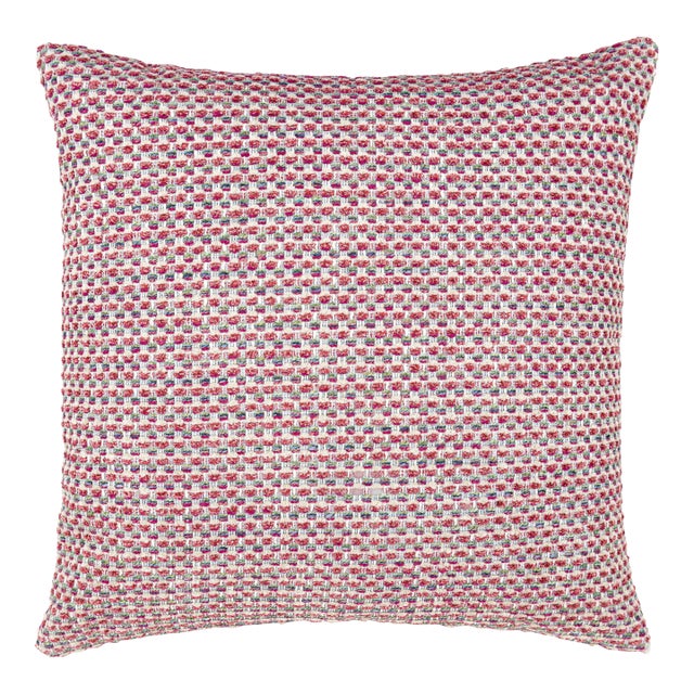 The House Of Scalamandré Heatherton Square Pillow In Posey For Sale