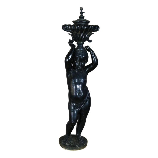 Cast Iron Statue by Jean Jacques Ducel For Sale