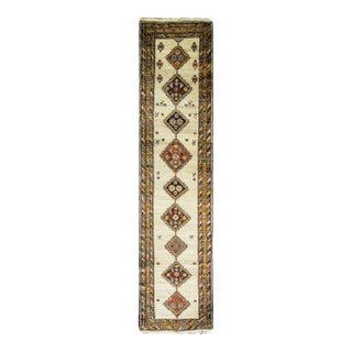 Antique Caucasian Runner, 3'3" × 13'9" For Sale