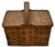 Outstanding Antique American Pennsylvania Amish Hand Woven Alder & Ash Wood Splint Picnic Basket Circa Late 1800s For Sale - Image 9 of 18