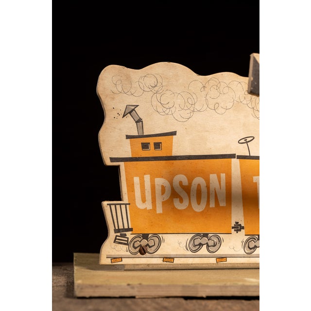 Beige Mid-Century Upson Train Board Mechanical Point-of-Sale Display For Sale - Image 8 of 8