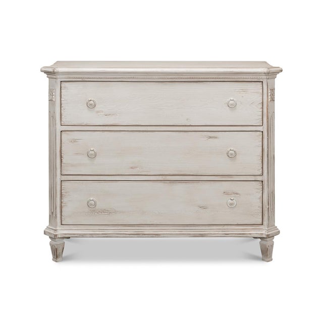 Painted Swedish Commode | Chairish