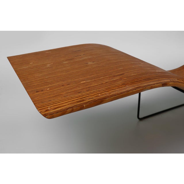 Wood Mid-Century Modern Stack-Laminated Lounge Chair by Tiller Lesser, Germany, 1990s For Sale - Image 7 of 12