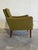 1960s Green Upholstered Lounge Chair Danish Mid-Century Modern 1960s For Sale - Image 5 of 11