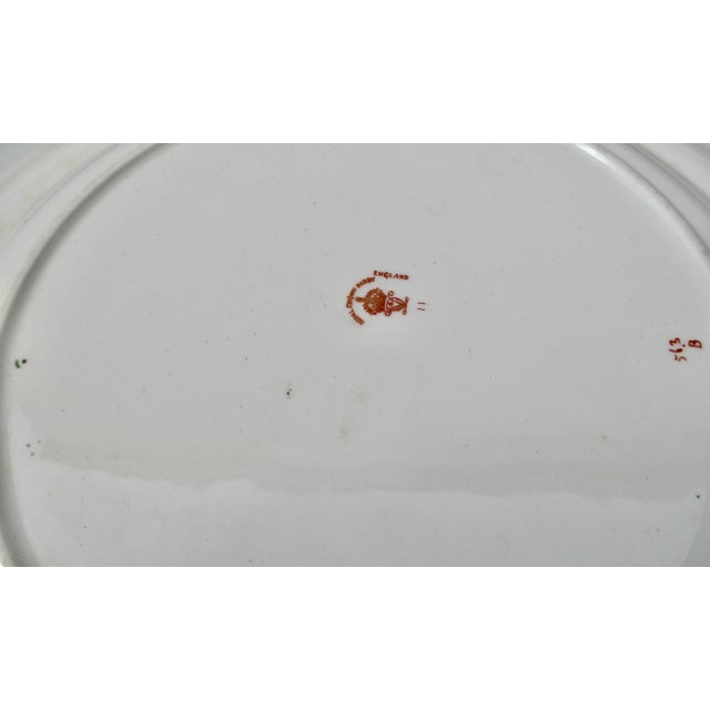 Early 20th Century Vintage 20s Royal Crown Derby Porcelain Dinner Plates - Set of 5 For Sale - Image 5 of 8