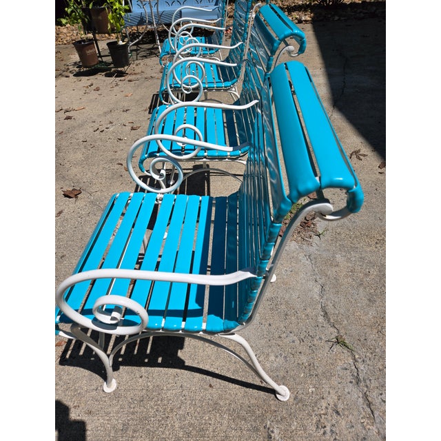 Metal Vintage Mid-Century Woodard Ionian 5 Piece Dining Table &. 4 Chairs, Attributed For Sale - Image 7 of 11