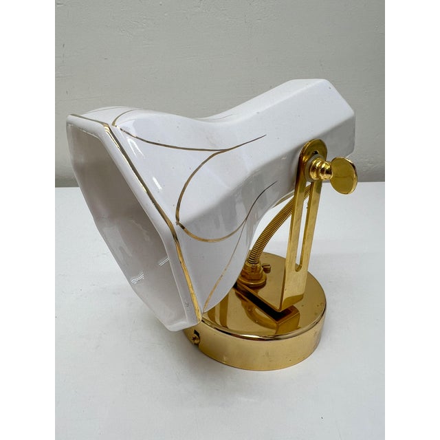 Brass and Ceramic Wall Lamp from Faladesa, Spain, 1980s For Sale - Image 11 of 16
