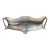 Art Nouveau Netherlands 1905 Jugenstil Pewter Glass Center Piece Fruit Bowl For Sale