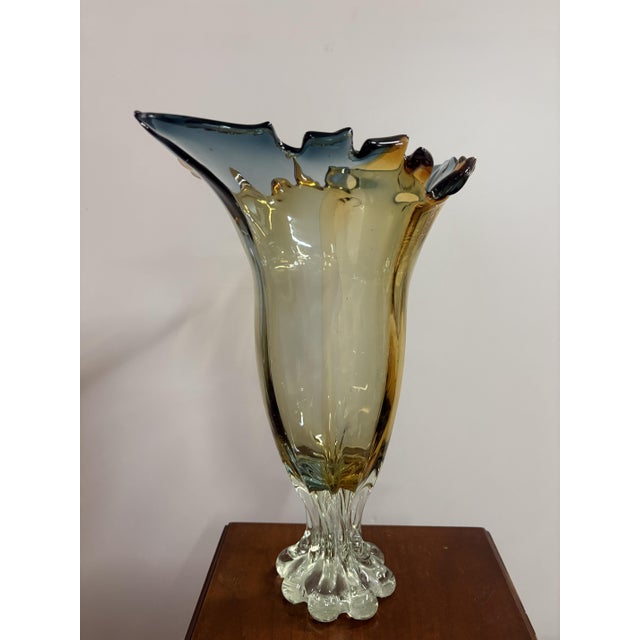 Murano Glass Vase, 1950 For Sale - Image 3 of 13