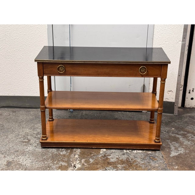 Design Plus Gallery presents a Vintage Neoclassical Console Server Table by Mayflower Furniture for Henredon Fine...
