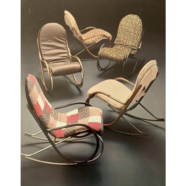 Mid-Century Nonna Patchwork Rocking Chair by Paul Tuttle for Strässle, 1980s For Sale - Image 18 of 18