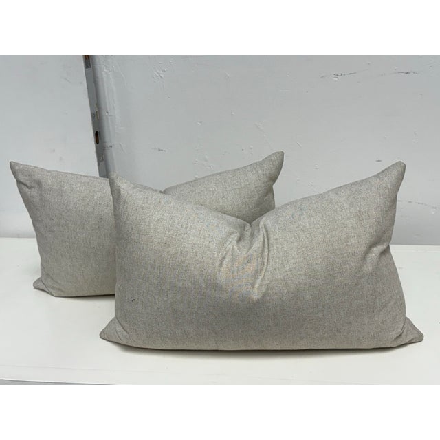 Thom Filicia Home Collection Frost Buckle Lumbar Pillows, Pair For Sale - Image 4 of 12