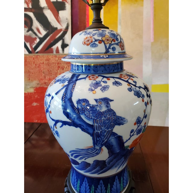 A fine vintage original Asian porcelain all hand made /hand painted from the Hollywood glamour Regency period 1950's...