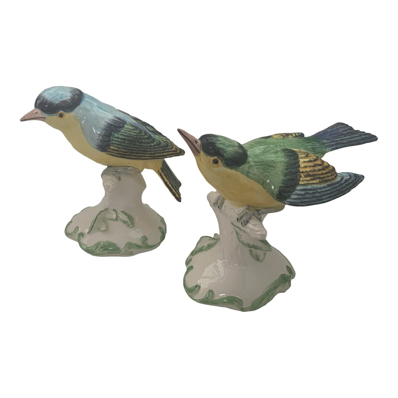 1980’s Vintage Italian Porcelain Figurines Sculptures Set of 2 Chairish