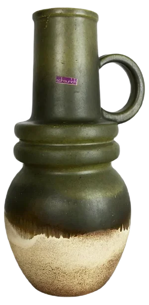Extra Large Vintage Pottery Fat Lava Vase from Scheurich, Germany, 1970s