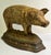 Wonderfull vintage pig doorstop made of painted cast iron. The patina has an aged finish.