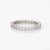 Mid 20th Century Mid 20th Century 1.60ct Diamond 14k White Gold Eternity Ring Sz 8.5 For Sale - Image 5 of 5