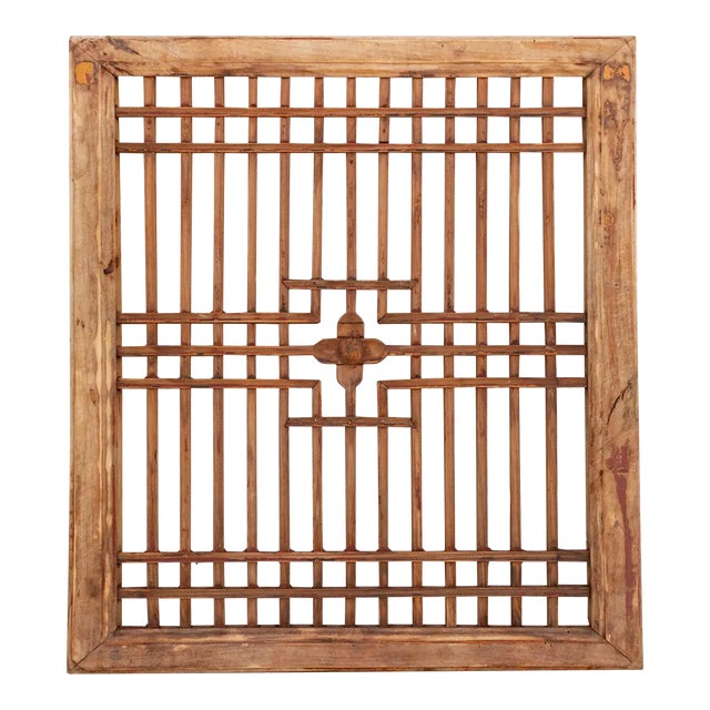 Traditional Antique See-Through Window Panel For Sale