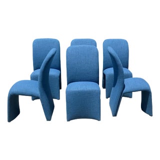 Postmodern Sculptural Ribbon Dining Chairs After Olivier Mourgue Set of 6 For Sale