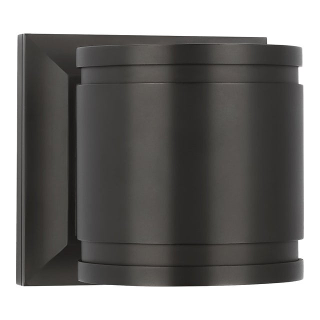 Chapman & Myers for Visual Comfort Signature Provo 5" Canister Light in Matte Black For Sale