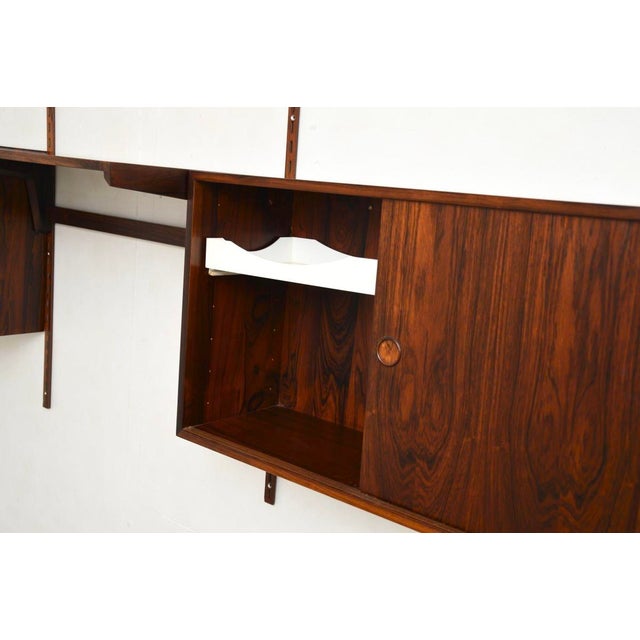 Brown Vintage Danish Wall Mounting Shelving System from FM Møbler, 1960 For Sale - Image 8 of 18