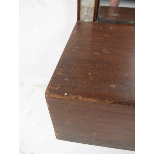 Mid-Century Modern 1960s Mid-Century Modern Arched Wall Mirror with Shelf For Sale - Image 3 of 12