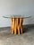 Contemporary Vintage Bundled Bamboo Glass-Top Dining Table, Attributed to Budji Layug For Sale - Image 3 of 17
