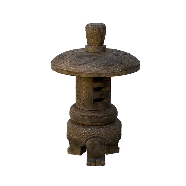 Elevate your space with this exquisite, hand-carved stone lantern, a masterwork of artisan craftsmanship that effortlessly...