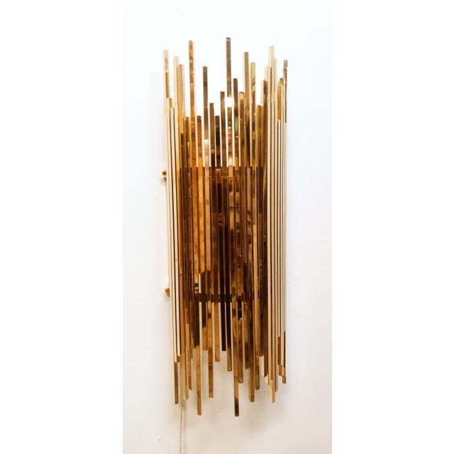 1960s Vintage Wall Light in Brass, 1960s For Sale - Image 5 of 18