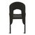 Modern Black Round Back Wood Dining Chair For Sale - Image 4 of 7