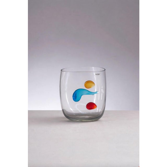 Postmodern Murano Glass Vase from Alfredo Barbini, 1990s For Sale - Image 9 of 9