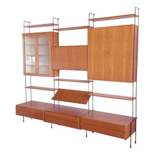 Omnia Wall System in Walnut from Hilker, 1960s For Sale