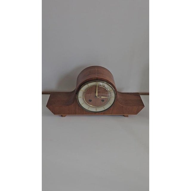 Mantelpiece Junghans clock / sounding gong / 1930 / perfect condition Width 35Height 28Depth 10 cm