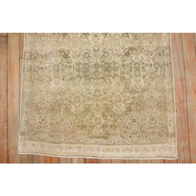 Mid 20th Century Persian Tabriz Mini Square Rug no. j3210 For Sale - Image 5 of 7