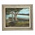 Vintage Original Lakeside Oil on Canvas For Sale