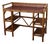 Vintage Rattan and Cane Desk For Sale