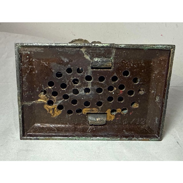 Rare Antique 1910 John Harper & Co. Castle With Two Towers Cast Iron Still Bank For Sale - Image 12 of 12