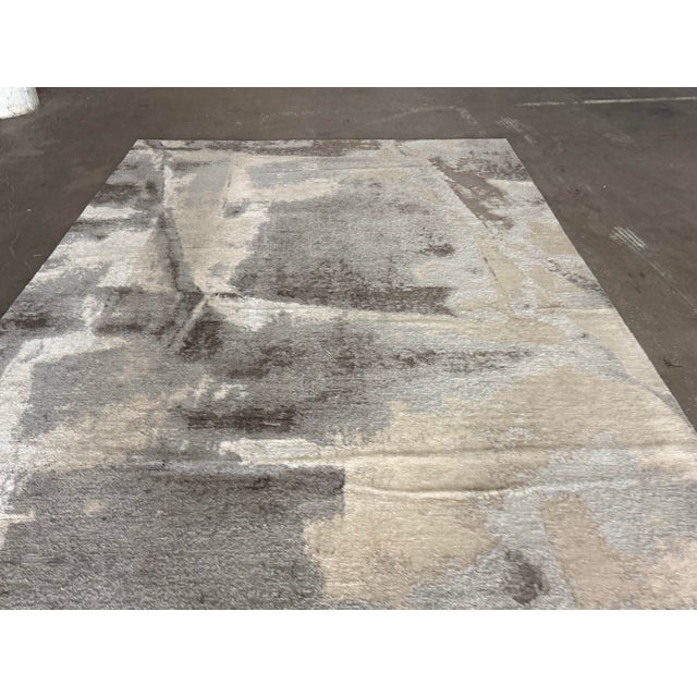 2010s 8ft 2in × 14ft 5in Caviar "Day Dream Collection" Banana + Wool Area Rug For Sale - Image 5 of 12