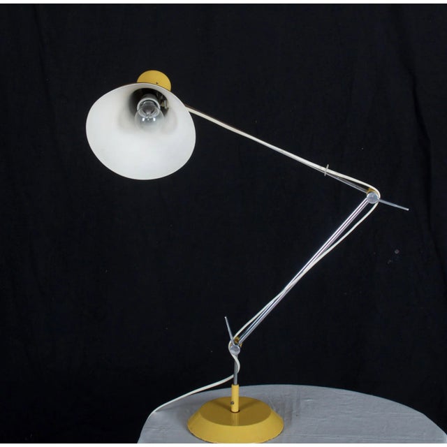 Czech Yellow Table Lamp by Josef Hurka for Napako, 1970s For Sale - Image 6 of 8